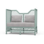 Rabana High Back Rattan Loveseat