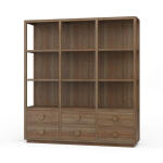 Cohan Open Cabinet W/ 6 Drawers