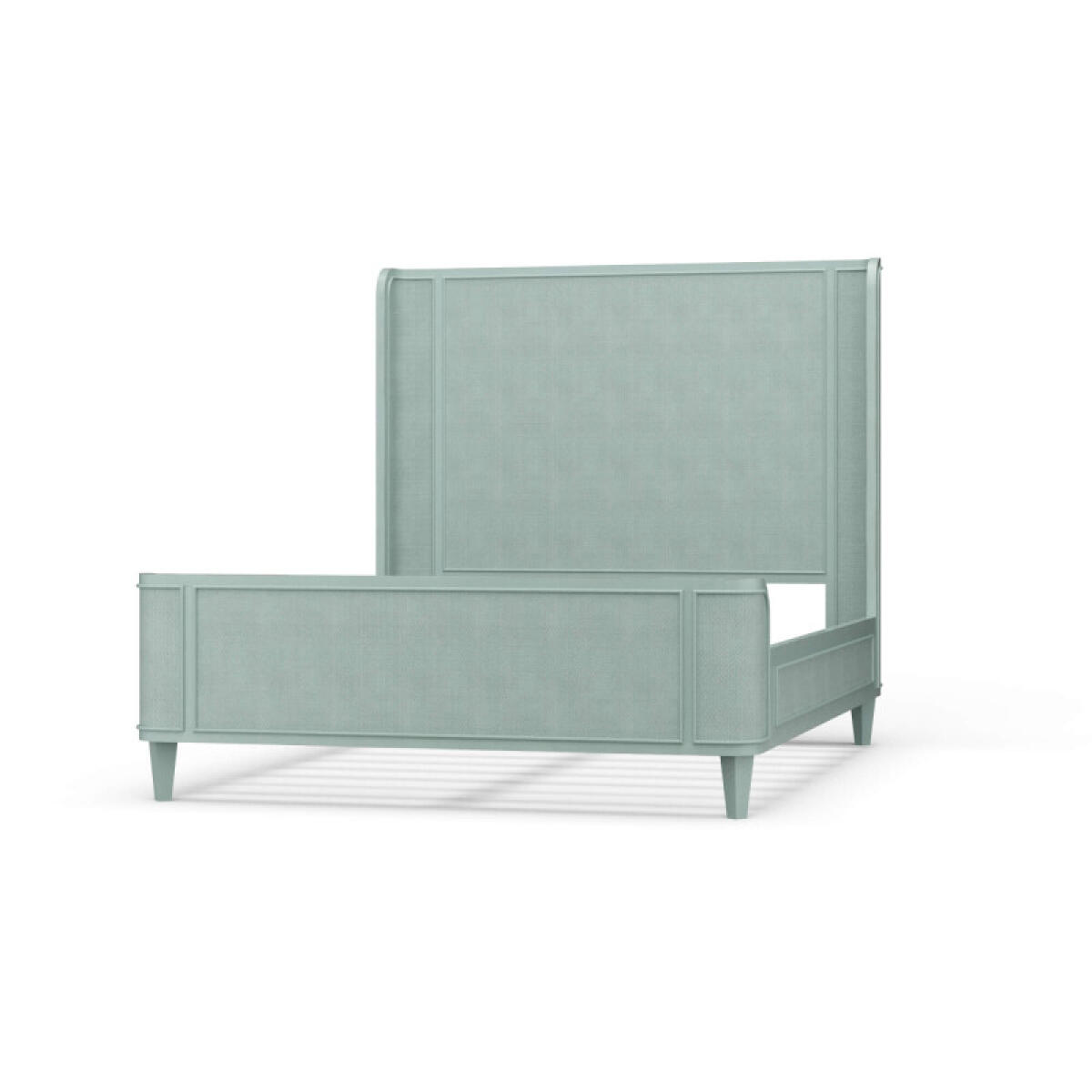 19229ddea49e6cd1623671fe4cbd40cd Lexington Bed W/ Rattan - Image 1