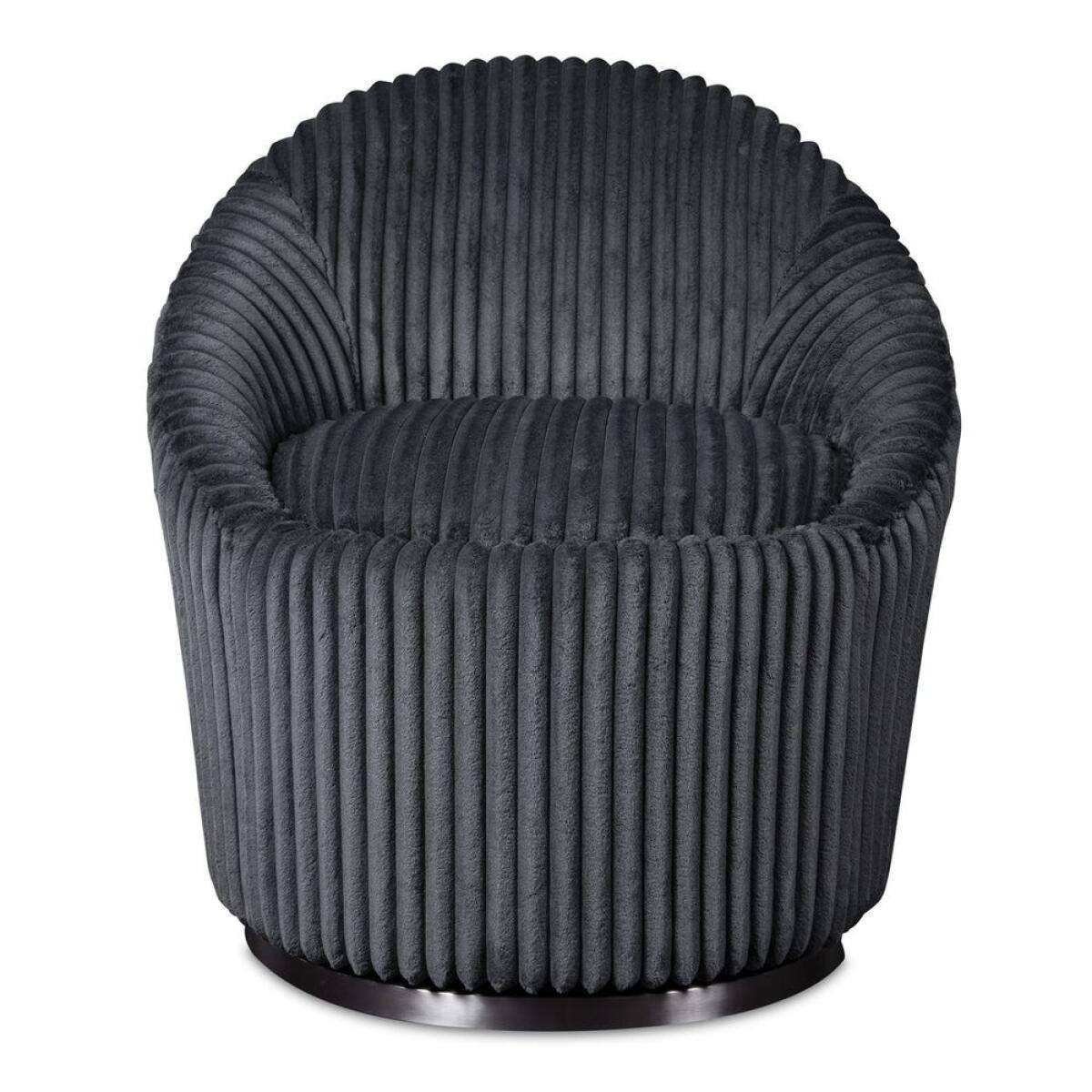 194e9461e50cf2b9bb8ee9472005e1e4 Crue Swivel Chair, Gunmetal - Image 1