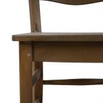 Peg & Dowel Ladder Back W/ Wooden Seat - Image 3