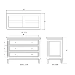 Hayward 3 Drawer Dresser - Image 3