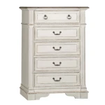Abbey Park King Uph Sleigh Bed, Dresser & Mirror, Chest, Night Stand - Image 5