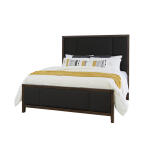 Crafted Cherry Bedroom by Ben & Erin Napier Upholstered Bed-Black Fab - Image 5