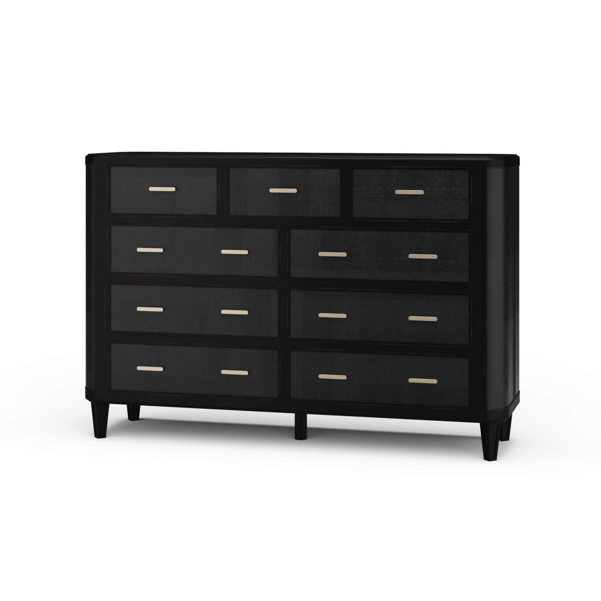 19d08e7c27d7a774d01d26f7e7a41238 Lexington 9 Drawer Dresser W/ Rattan - Image 1