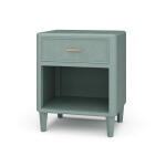 Lexington 1 Drawer Bedside Table W/ Rattan - Image 2