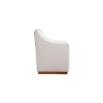 Banks Upholstered Dining Chair with Casters - Image 7