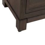 Modern Edge Nightstand w/ Charging Station Nightstands Brown 25