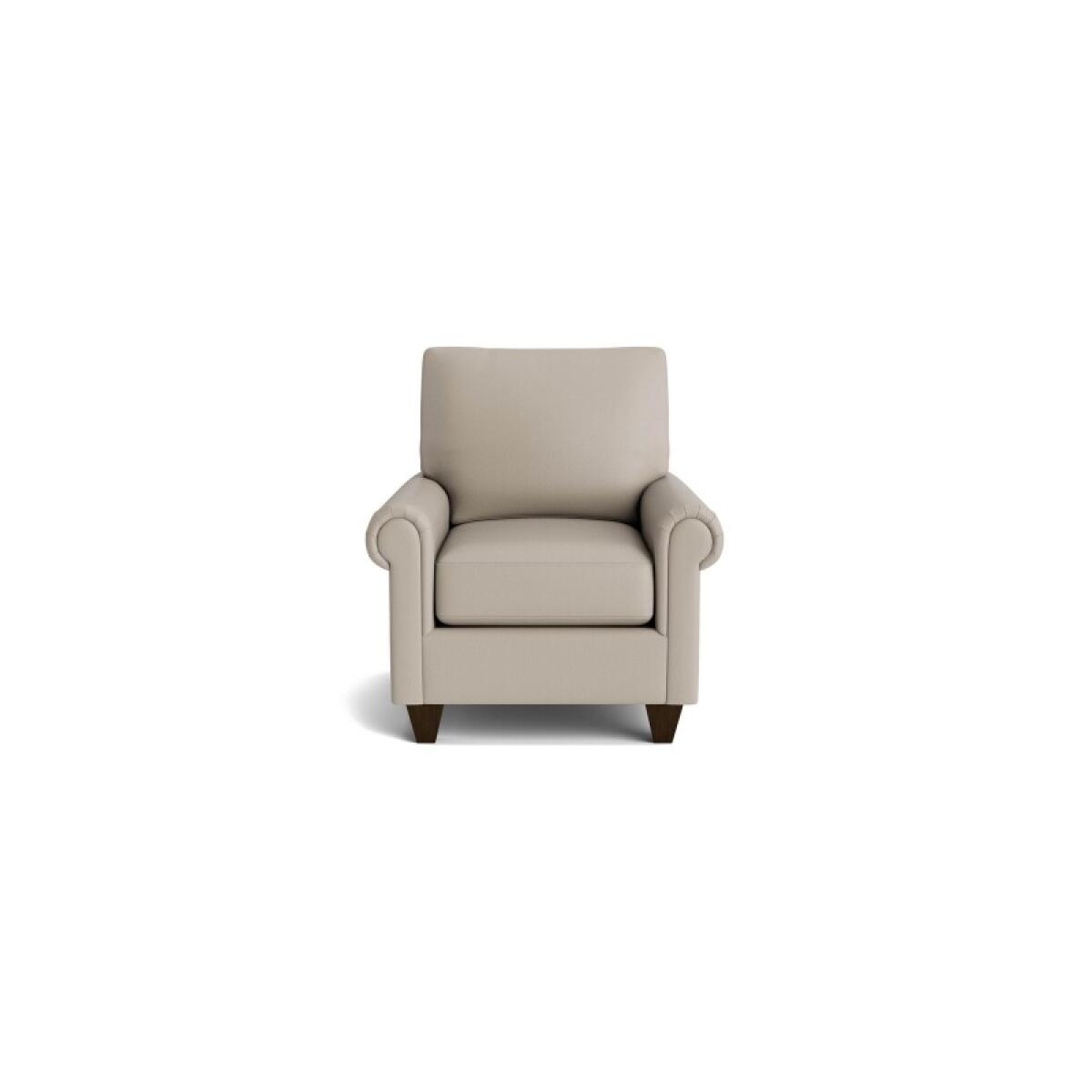 1a87c474872b93cfcccc6df439316d59 True Custom™ True Custom® Leather Panel Arm Accent Chair - Image 1