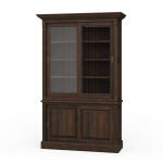 Hudson 88'' Bookcase W/ 2 Sliding Doors
