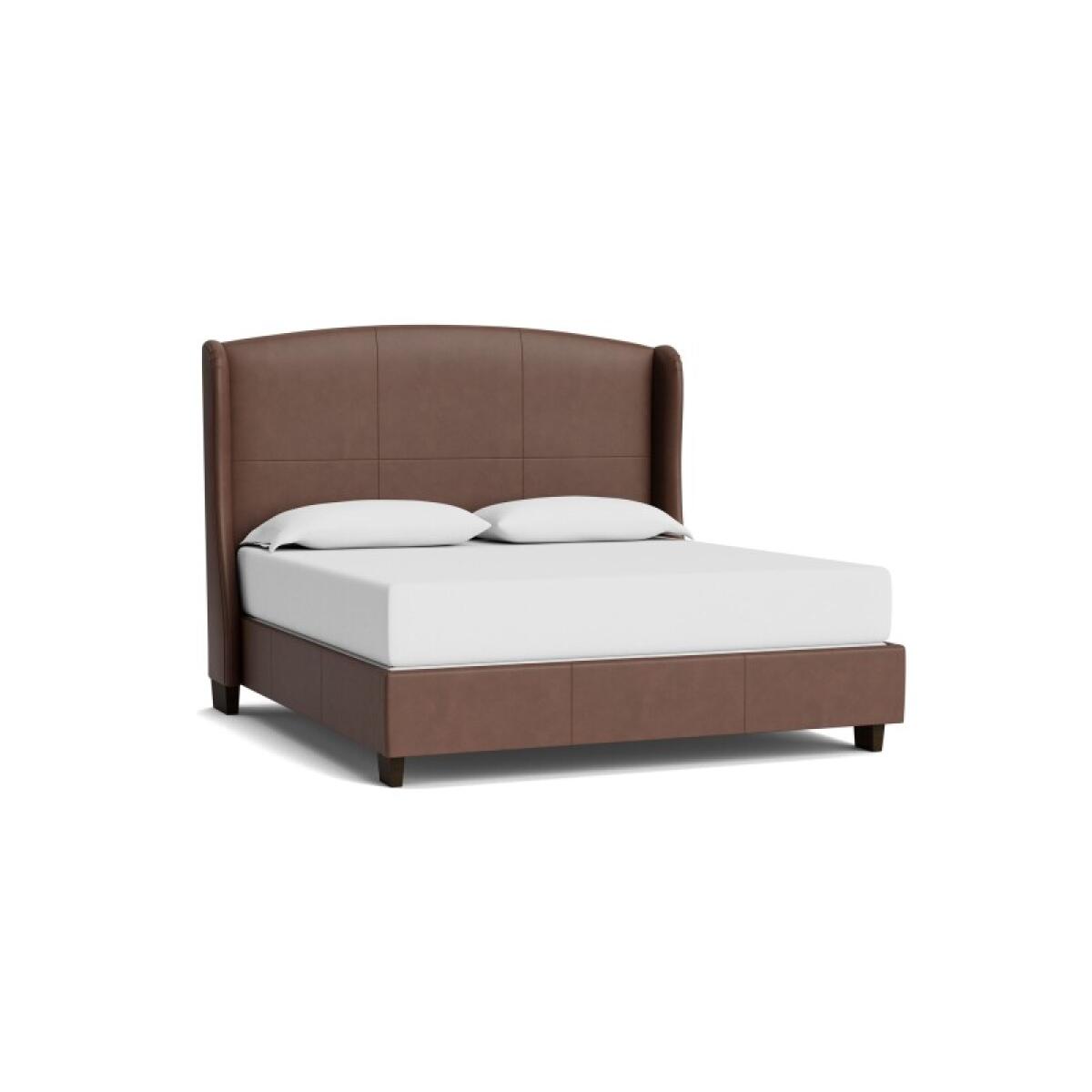 1acc579d015b08ae8a330918f50fefc7 Paris Leather Upholstered Bed - Image 1