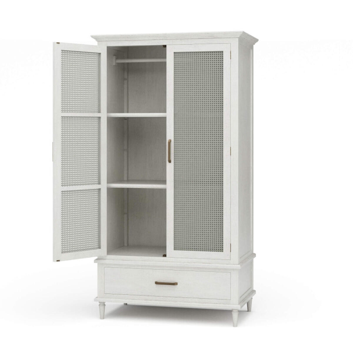 1ad9f59859c62acbdccf2180b739b7d5 Jamison Wardrobe W/ Rattan Door - Image 1