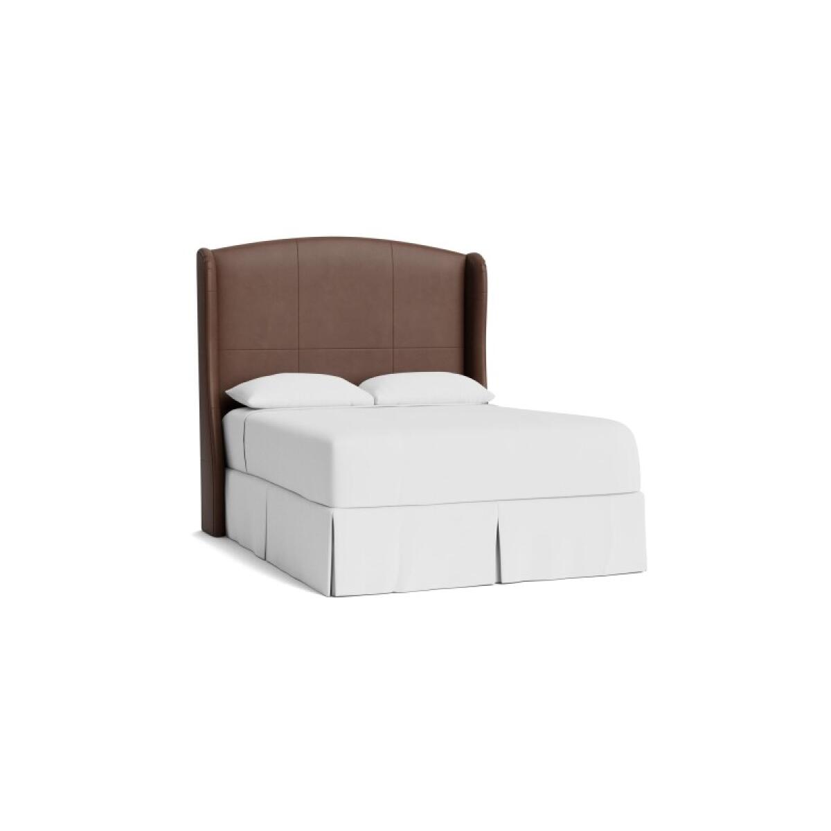 1ae338fdf92ca072d4b7cad857641461 Paris Leather Upholstered Bed - Image 1