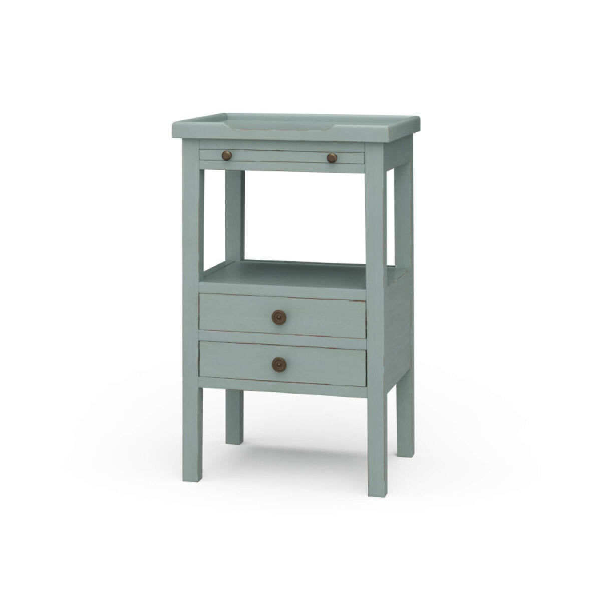 Eton 2 Drawer Side Table W/ Pull Out Shelf Chairside Tables Blue 2 Eton 2 Drawer Side Table W/ Pull Out Shelf Chairside Tables Blue 2