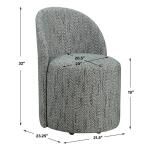 Roll With It Dining Chair, Teal - Image 10