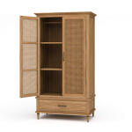 Jamison Wardrobe W/ Rattan Door