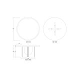 Vannes Round Dining Table 60" - Image 8