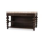 Soluna Kitchen Island W/ Butcher Block - Image 5