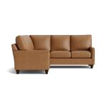 True Custom™ True CustomÂ® Leather Track Arm L-Shaped Sectional Sectionals Bassett Furniture 9