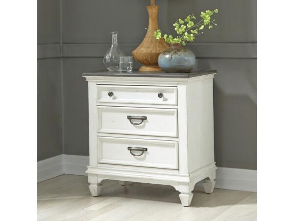 Allyson Park Night Stand w/ Charging Station Nightstands Liberty Furniture