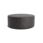 Kelly Leather Round Ottoman - Image 3
