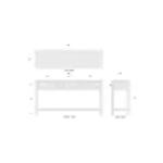 Kagu Console Table W/ Rattan - Image 8