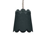 Scalloped Rattan Pendant