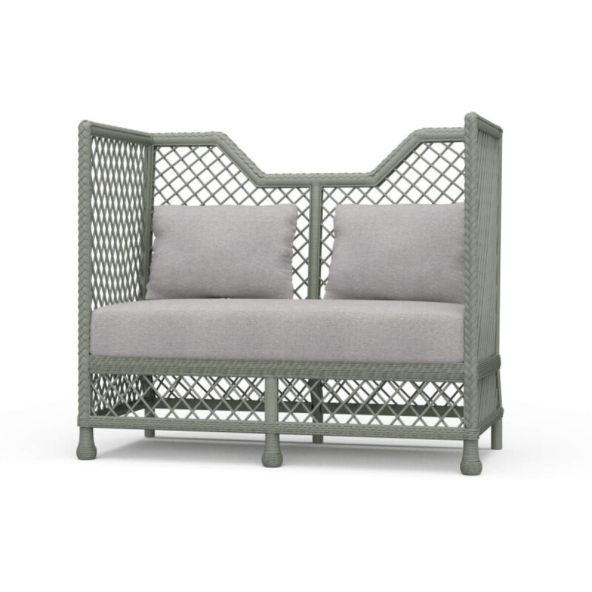 1c2bec2df54ce5840b6311b0a88de31b Rabana High Back Rattan Loveseat - Image 1
