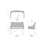 Savanah Rattan Loveseat W/ Cushion - Image 8