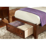 Bonanza Twin Mansion Storage Bed – Cherry Finish Beds BB28 Cherry 13