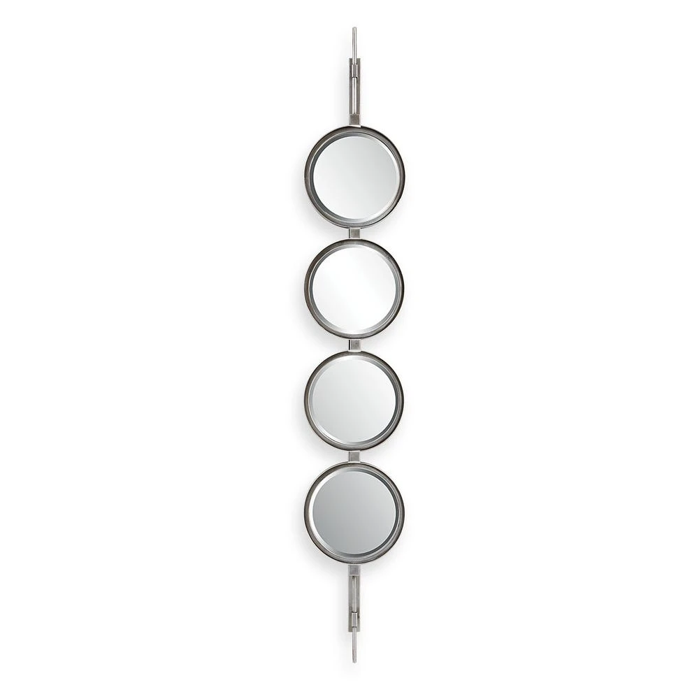 1c3f9011b5c9e3acbed69bbfb4707173 Button Mirror, Silver - Image 1