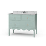 Chloe Single Vanity W/ Sink & Marble Top