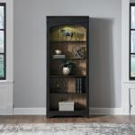 Meritage Bunching Bookcase Bookcases Aged Charcoal w/ Rub Thru & Caramel 12