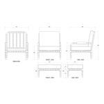 Cholet Arm Chair W/ottoman - Image 9