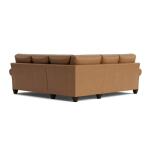 True Custom™ True CustomÂ® Leather Large Roll Arm L-Shaped Sectional - Image 4