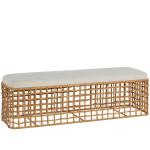 Getaway Coastal Living Home Collection Rattan Bench