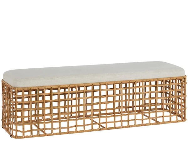 Getaway Coastal Living Home Collection Rattan Bench