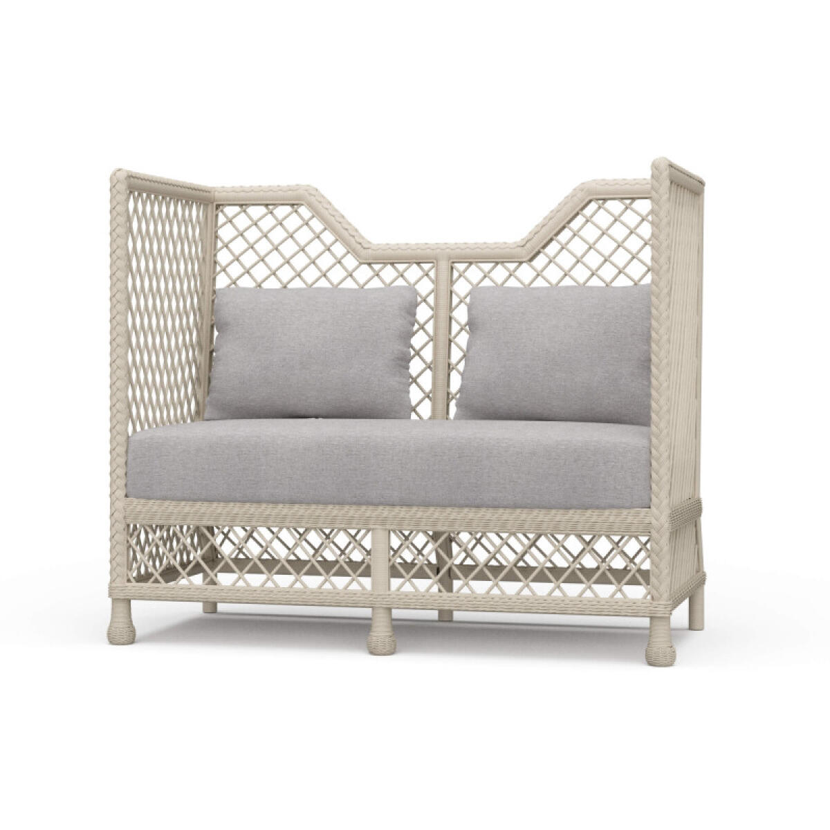 1d2585520d81265cab92705c9efe06e3 Rabana High Back Rattan Loveseat - Image 1