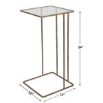 Cadmus Accent Table, Gold Chairside Tables Chairside Tables 15