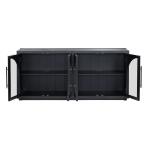 Braxton Four-Door Sideboard Dining Storage Black 12