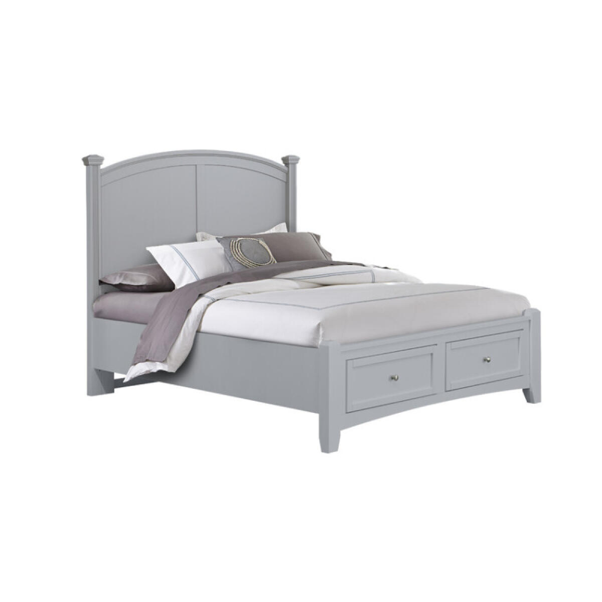 1d6c84c0adf958a079417d14ad716adc Bonanza Queen & King Poster Storage Bed - Grey Finish - BB26-557-050B,502,TT-555T, BB26-667-060B-922-TT-666T - Image 1