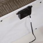 Magnolia Manor Leg Night Stand Nightstands Antique White & Weathered Bark 22