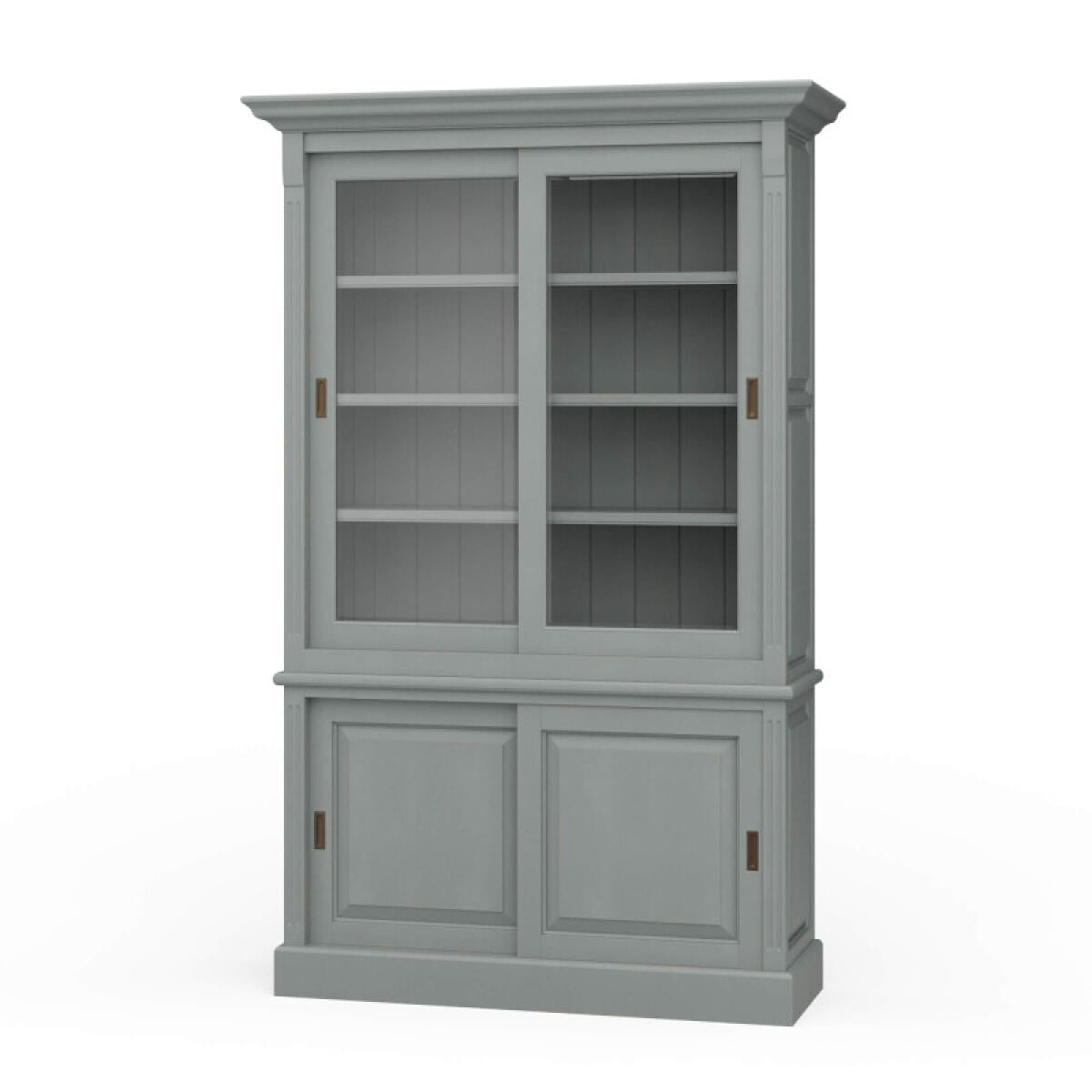1e08046088ae244c2c1c370aacb8b53b Hudson 88'' Bookcase W/ 2 Sliding Doors - Image 1