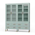 Kagu 4 Door Tall Cabinet W/ Premium Rattan