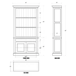 Edwardian Bookcase - Image 3