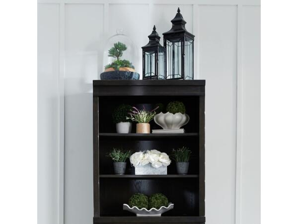 Harvest Home Bunching Lateral File Hutch Office Storage Brown