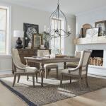 Americana Farmhouse 5 Piece Leg Table Set