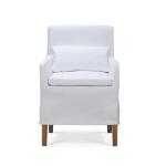 Bilboa Slipcovered Arm Dining Chair - Image 7