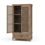 Jamison Wardrobe W/ Rattan Door
