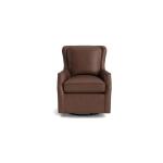 Kent Leather Slope Arm Swivel Chair - Image 3